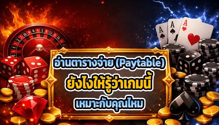 อ่านตารางจ่าย (Paytable) ยังไงให้รู้ว่าเกมนี้เหมาะกับคุณไหม